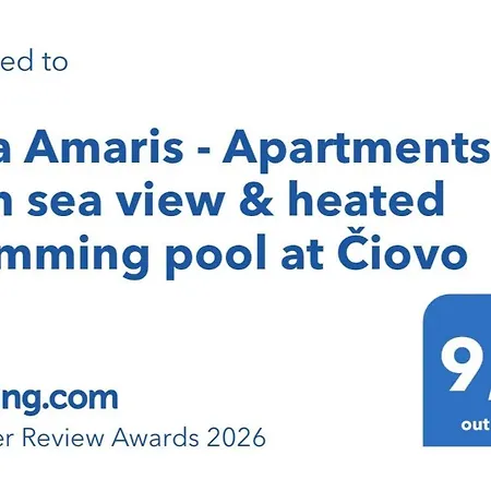 Amaris - With Sea View & Heated Swimming Pool At Ciovo *